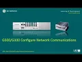 G500-4004 l Configure Network Communications v1