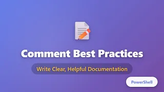 PowerShell Comment Best Practices Write Clear Code Documentation for Beginners
