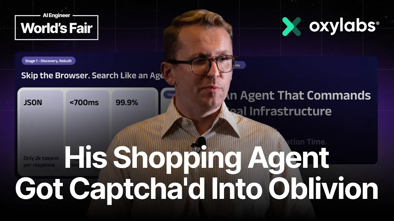 The Missing Layer in Agentic AI — Giedrius Šteimantas, Oxylabs: video thumbnail