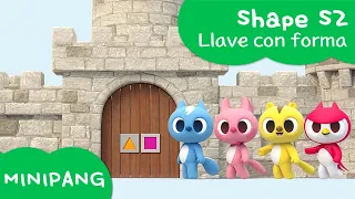 Aprende los formas con MINIPANG | Shape S2 |Llave con forma🗝️ | MINIPANG TV 3D Play