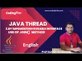 Java Threads Part 2 join Method Runnable Interface Explained with Example