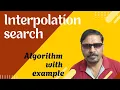 Interpolation Search Algorithm Example Data Structure