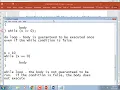CIT 1713 Lecture I - Loops and random numbers