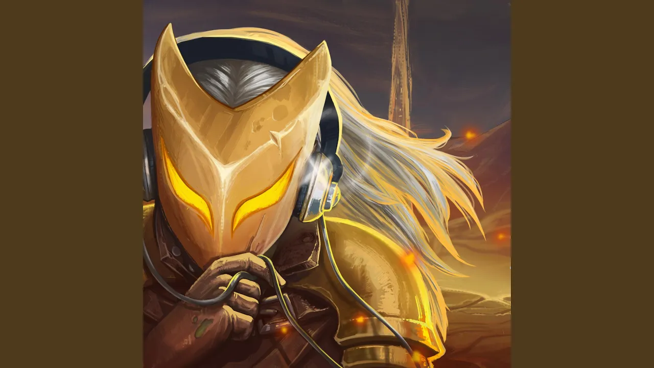 Ironclad from Slay the Spire wearing headphones