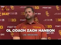 USC OL Coach Zach Hanson on Competition Elijah Paige Fall Camp 2026