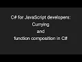 C for JavaScript developers Currying and function composition in C
