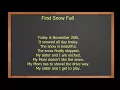 English Listening Level 1 - First snow fall