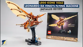 LEGO Icons 10363 Leonardo da Vinci's Flying Machine detailed building review