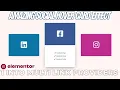 Elementor Social Card Hover Animation Added Multi Link In One Card