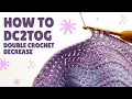 How to DC2TOG Double Crochet 2 Stitches Together Step-by-Step Beginners Crochet Tutorial