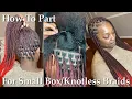 How To Part For Small Braids For BEGINNERS Step-By-Step Row Parting Tips How Many Braids