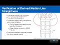 Verifying Derived Median Line Straightness