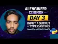 Day 3 Type Casting in Python AI Engineering Course