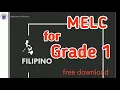 MELC FOR GRADE 1- FILIPINO | MOST ESSENTIAL LEARNING COMPETENCIES | CURRICULUM GUIDE