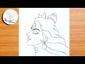 Lord Shiva Side Face Drawing Tutorial Mahadev Pencil Drawing Shivji Sketch