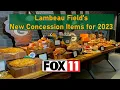 New concession items at Lambeau Field for 2023