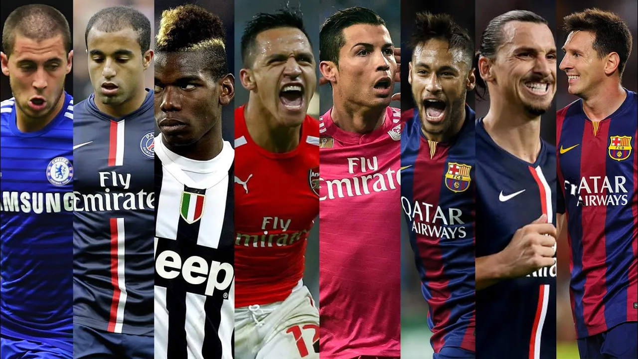 Best Football Skills 2015 ● Ronaldo ● Neymar ● Messi ● Hazard ● Sanchez ● Pogba ● Ibrahimovic HD
