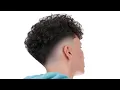 SUPER CLEAN CURLY DROP FADE HAIRCUT TUTORIAL