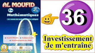 Al Moufid En Mathematique 2AC Page 36 المفيد في الرياضيات الثانية إعدادي الصفحة 36 Sakwilatop 
