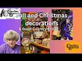 Fall and Christmas decorations at Cracker Barrel