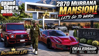 GTA 5 MODS | BILLIONAIRES LIFE | LET'S GO TO WORK | THE 2870 MURBANA MANSION 😱🔥