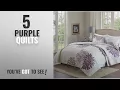 Top 10 Purple Quilts 2018 Comfort Spaces - Enya Quilt Mini Set