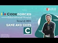 Codeforces Educational Round 84 C - Game with Chips Competitive Coding