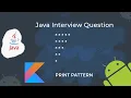 Print star pattern in java Part-1