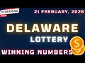 Delaware Day Lottery Results For - 21 Feb 2026