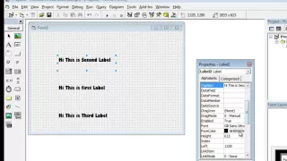 How to add the text to Label in Visual Basic 6 0