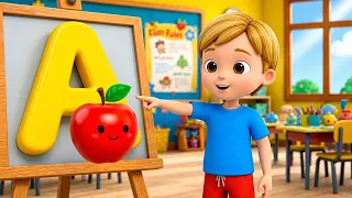 A for Apple 🍎 | मतलब सेब ABC Alphabet Learning for Kids | English Alphabet A to Z with 3D Animation