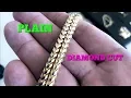 PLAIN VS DIAMOND CUT Franco chains