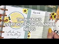 Tip-in Tutorial Plan With Me Must-try hack for Discbound planners