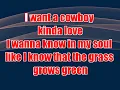 The Castellows - Cowboy Kind Of Love (karaoke) (by request)