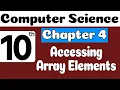 10th Class Computer Science Ch 4 Accessing Array Elements using array as indexs