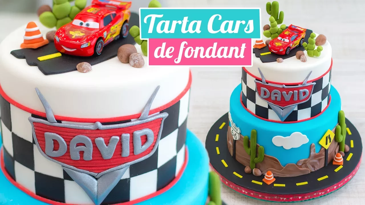 TARTA CARS DE FONDANT    CARS CAKE   Quiero Cupcakes!