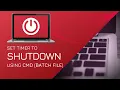 HOW TO SHUTDOWN YOUR PC USING TIMER BATCH FILE CMD GAKventure