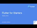 TAGALOG Flutter for Starters Let s start with the Widgets