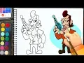 How to Draw Serious spy Coloring Pages Drawing and Coloring for kids
