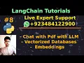LangChain tutorial 8 Chat with Pdf with LLM Vectorized Databases FAISS OpenAI Embeddings