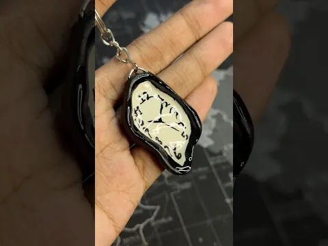 DIY melted clock keychainπββοΈβ¨ #shorts #craft