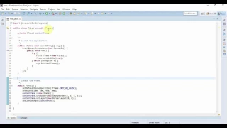 Java Swing Tutorial 2 Creating First Project and invokeLater method