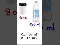 Ounce to ml