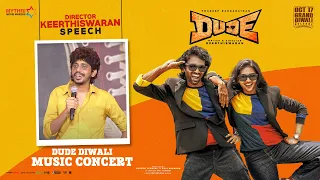 keerthiswaran speech dude diwali music concert pradeep ranganathan mamitha baiju sai abhyankkar