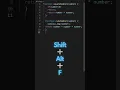 Download Lagu Format Code in VS Code - Shortcut