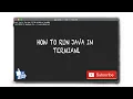 How to run java in terminal Macos