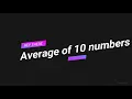 Algo pseudocode and flowchart of average of 10 numbers