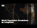 World Population Breakdown by Longitude Animated Maps