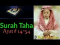 Download Lagu Child Reciting Surah Taha Ayat 14-54 | Hafez Mudassir | Translation English Subtitles