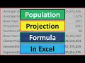 Population Projection Formula in Excel